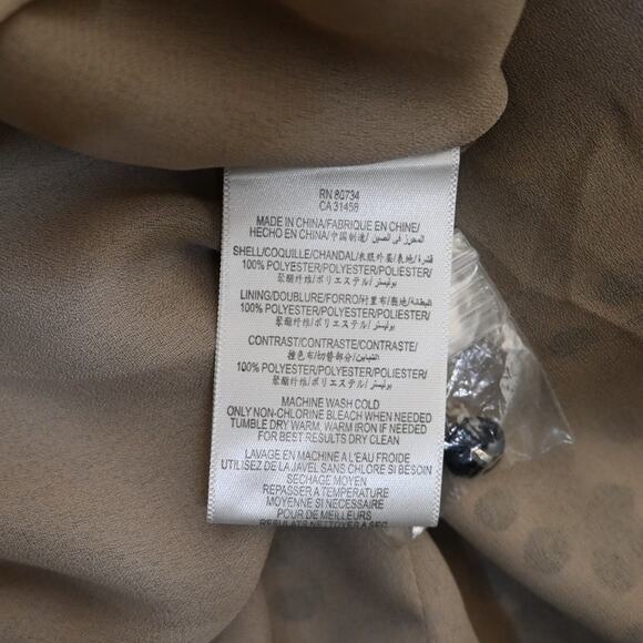 BCBGeneration Womens 12 Fit and Flare Pleated Polka Dot Dress - Picture 12 of 13